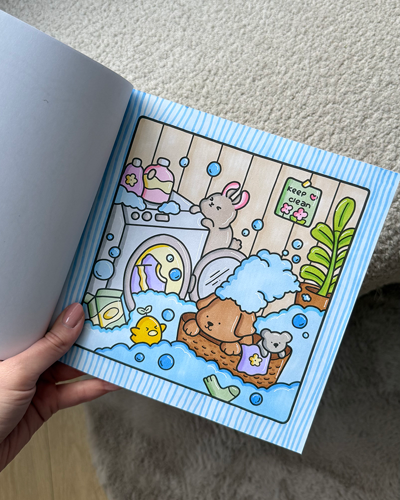 cozy cuties voorbeeld washok wasmachine